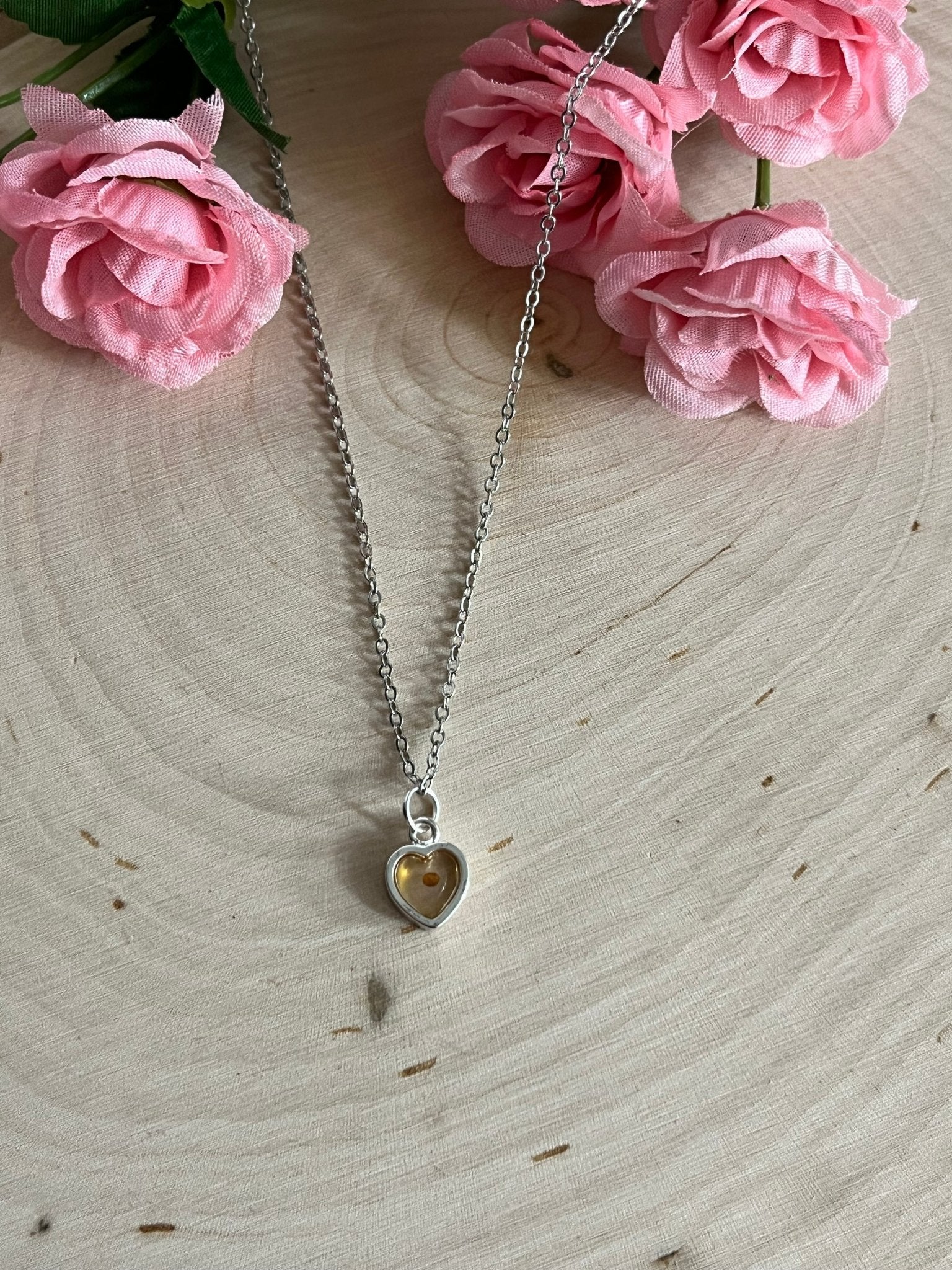 Mustard Seed Heart Necklace in Gold and Silver – Christian Faith Jewelry for Women - Two & Gathered