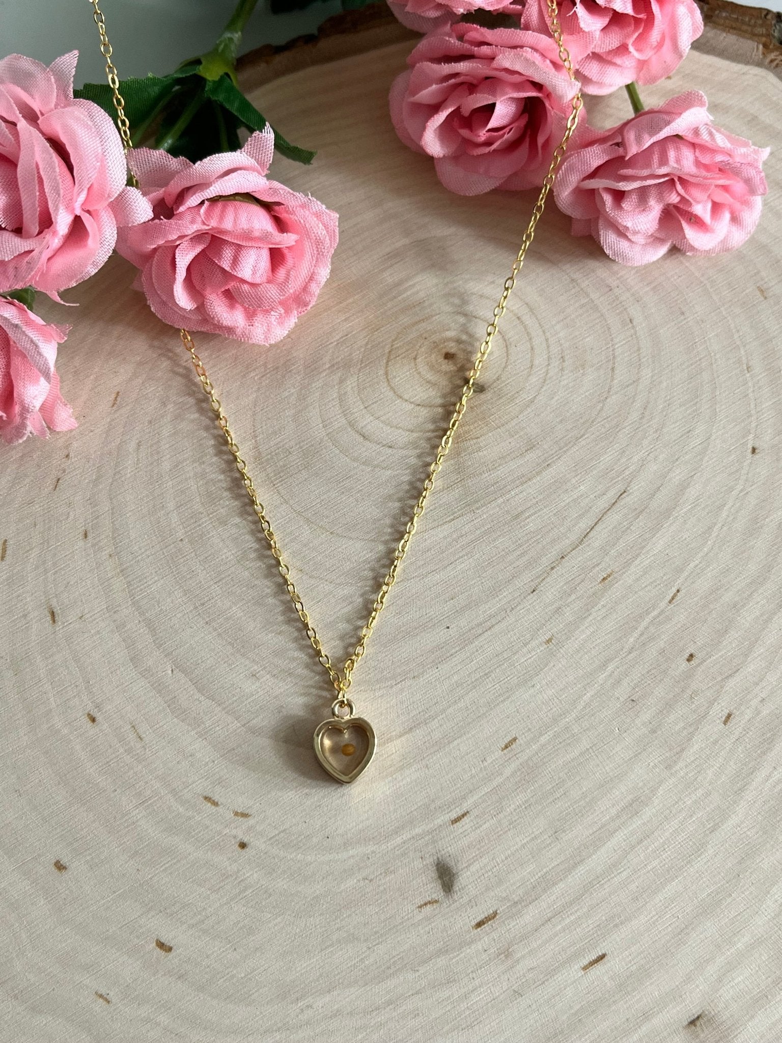 Mustard Seed Heart Necklace in Gold and Silver – Christian Faith Jewelry for Women - Two & Gathered