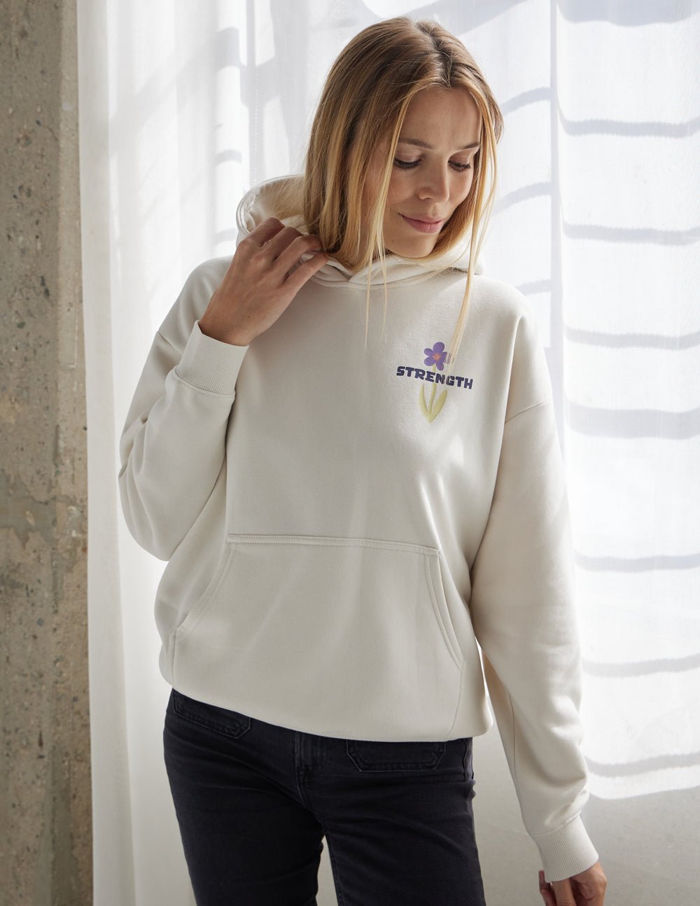 My Strength Floral Unisex Hoodie - Two & Gathered