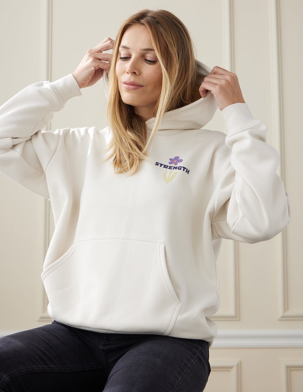 My Strength Floral Unisex Hoodie - Two & Gathered