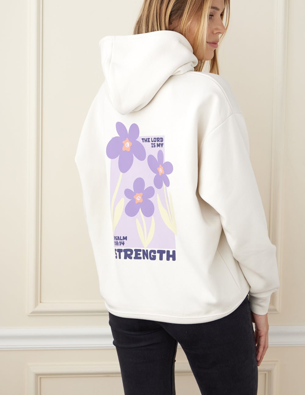 My Strength Floral Unisex Hoodie - Two & Gathered