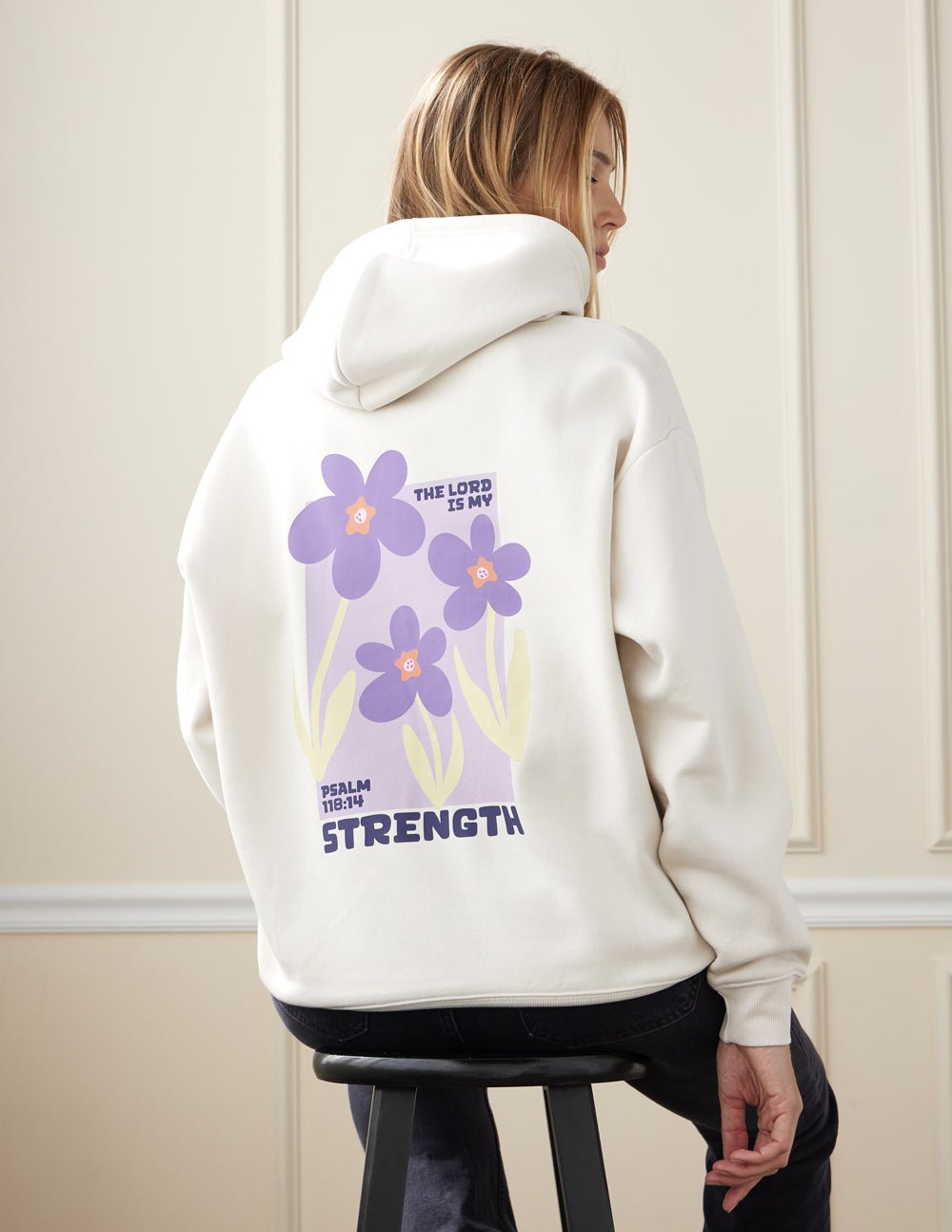 My Strength Floral Unisex Hoodie - Two & Gathered