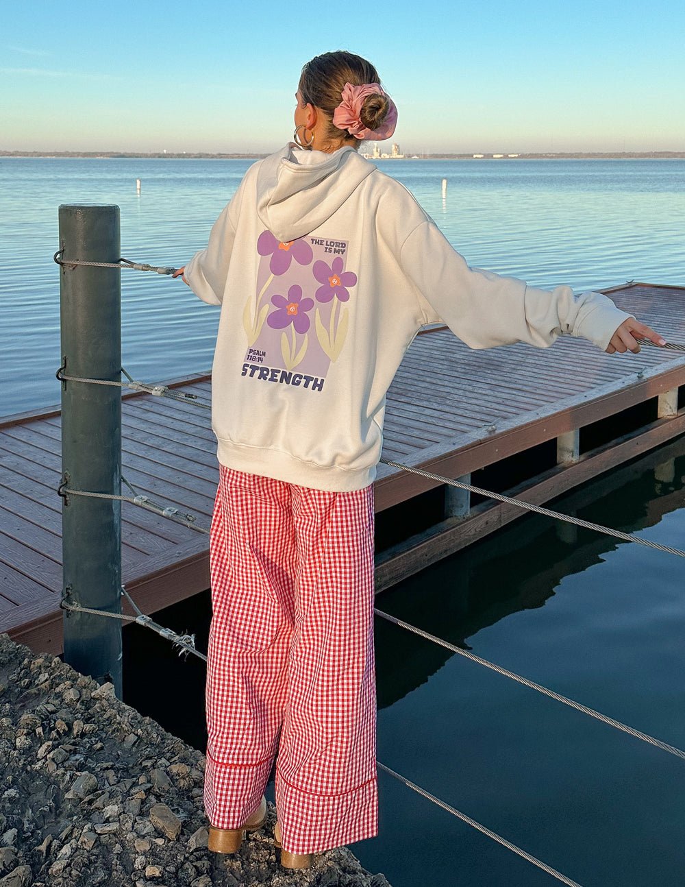 My Strength Floral Unisex Hoodie - Two & Gathered