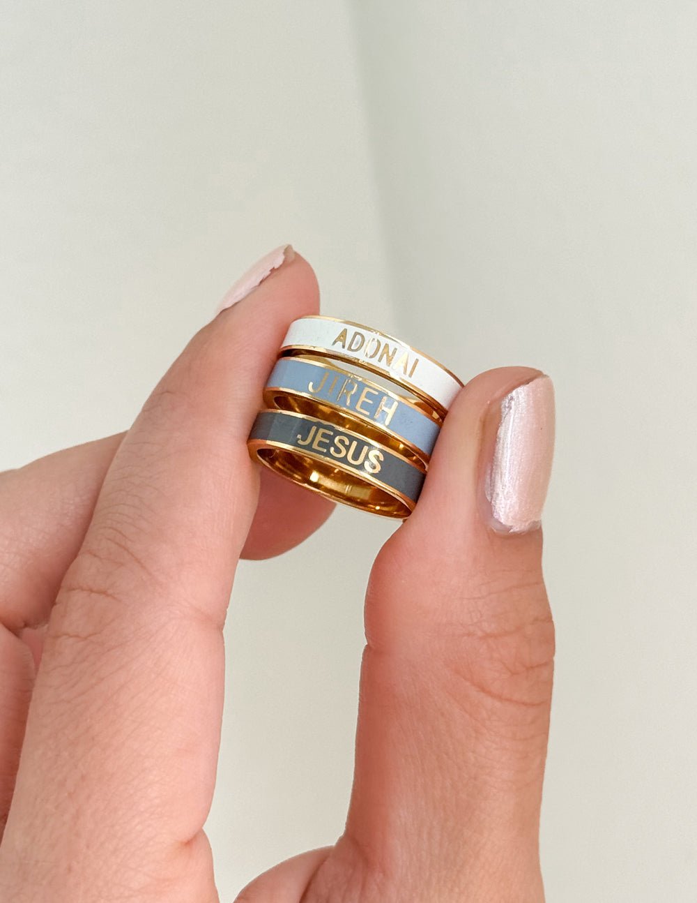 Names of God Enamel Ring Set - Two & Gathered