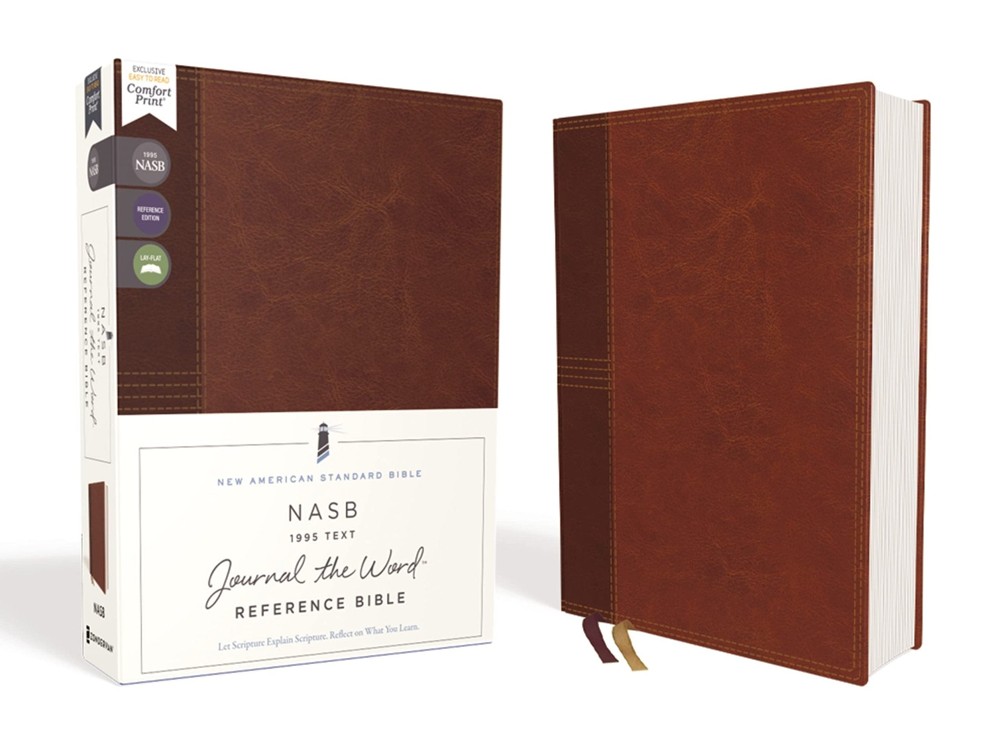 NASB, Journal the Word Reference Bible, Leathersoft over Boa - Two & Gathered