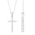 Natural Diamond Cross Pendant Necklace for Women - Two & Gathered
