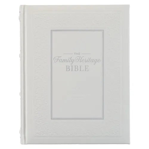 NLT Family Heritage Bible, Large Print Family Devotional Bible for Study, New Living Translation Holy Bible Faux Leather Hardcover, Additional Interac - Leather - Two & Gathered