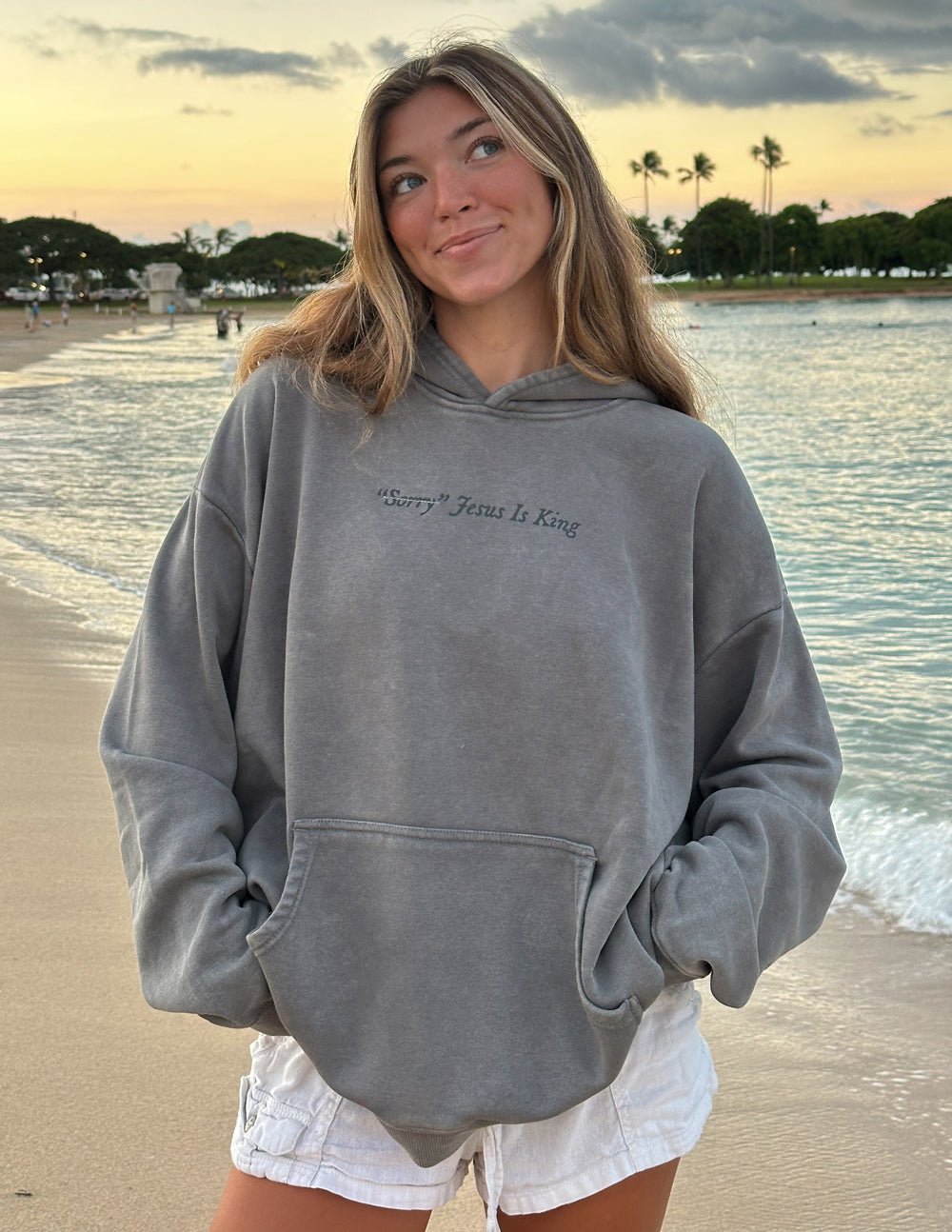 Not Sorry Jesus Is King Unisex Hoodie - Two & Gathered