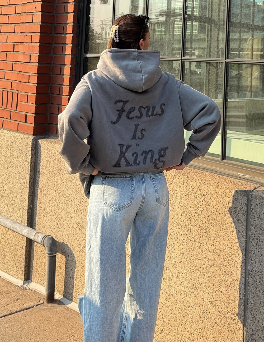 Not Sorry Jesus Is King Unisex Hoodie - Two & Gathered