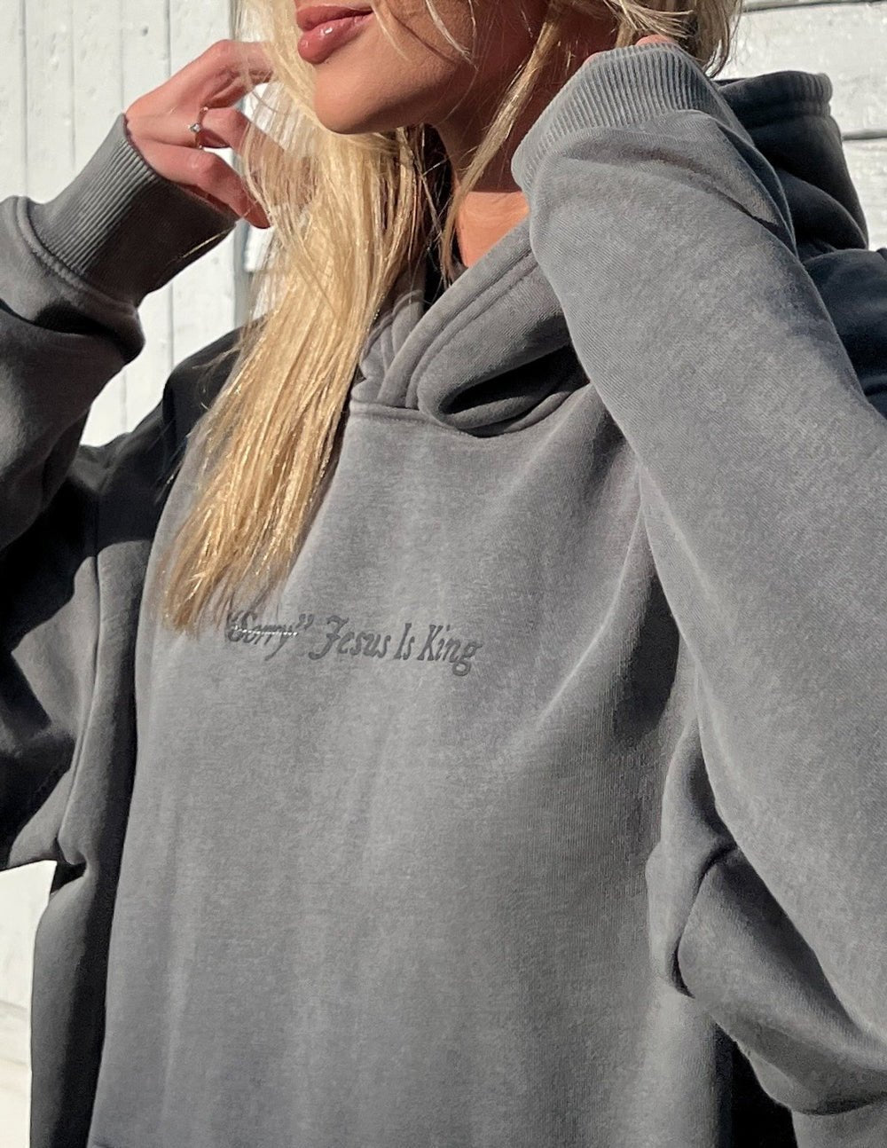 Not Sorry Jesus Is King Unisex Hoodie - Two & Gathered