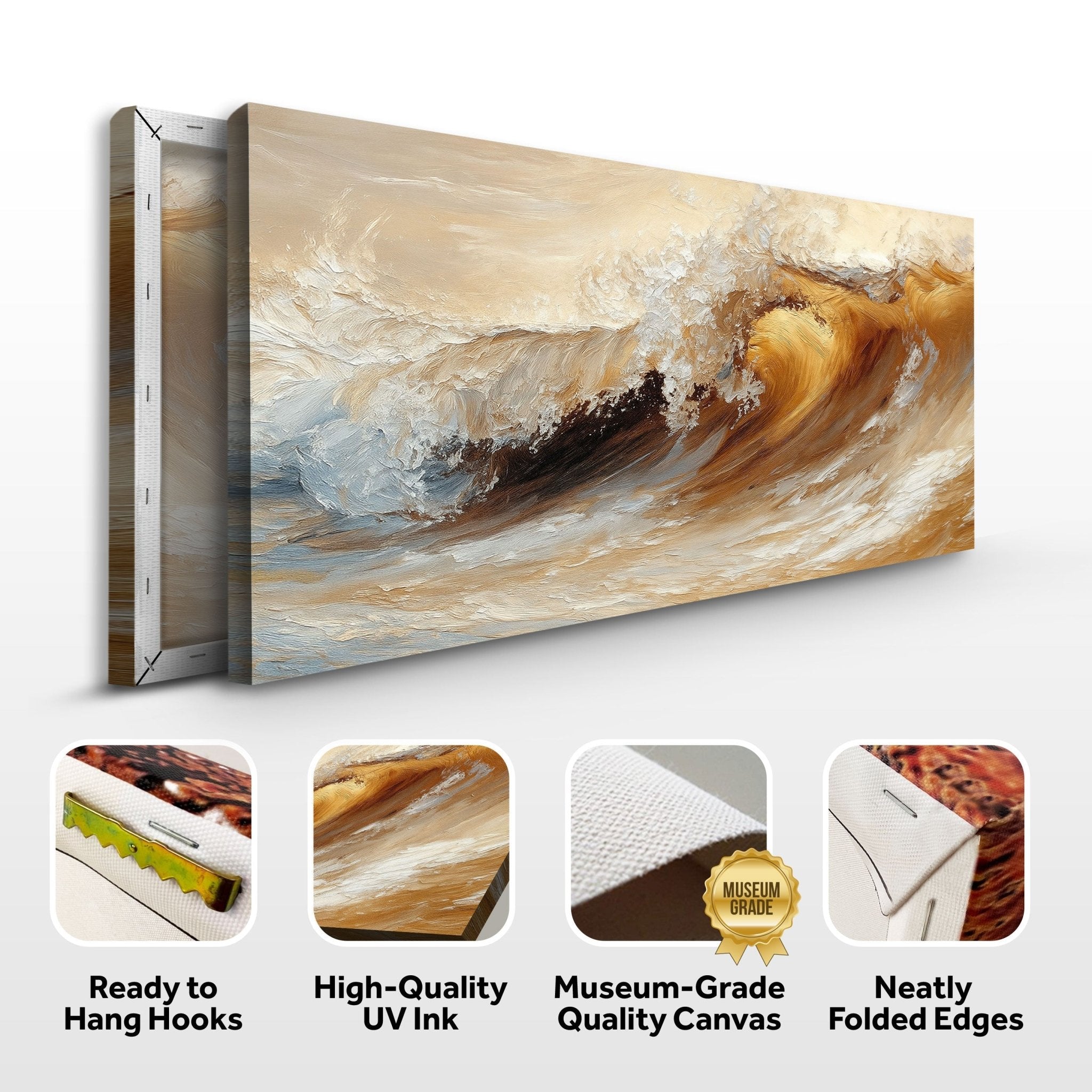 Ocean Wave Seascape Wall Art III - Two & Gathered