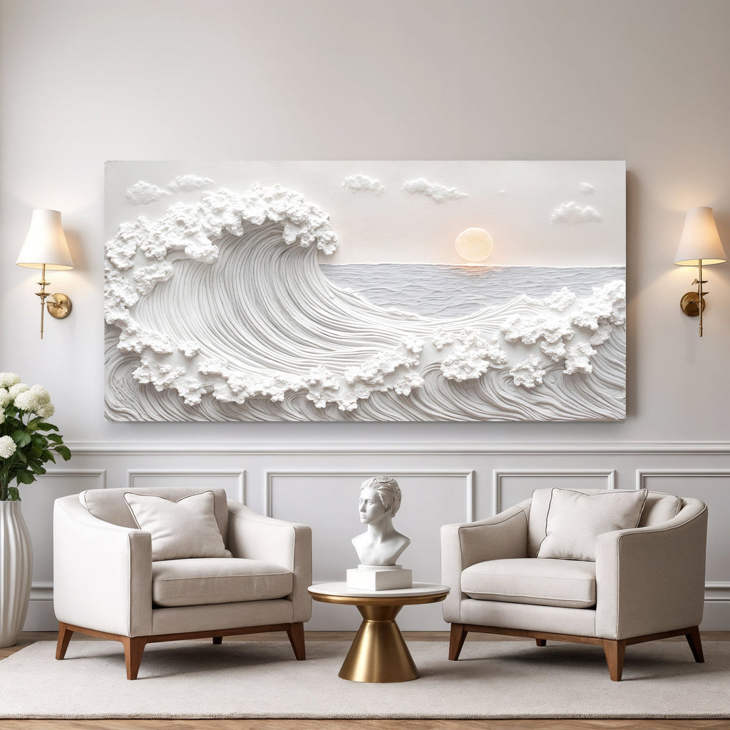 Ocean Waves Abstract Wall Art - Two & Gathered