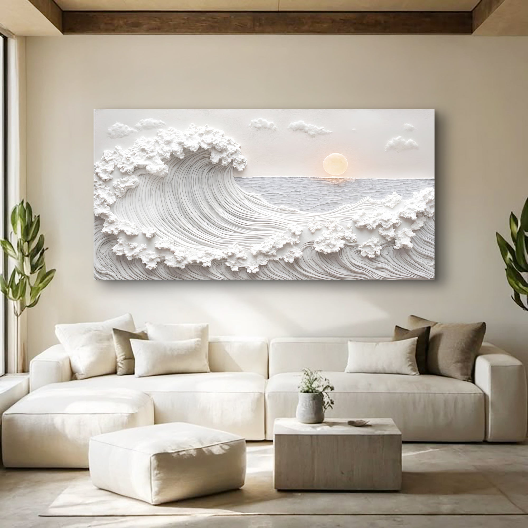 Ocean Waves Abstract Wall Art - Two & Gathered