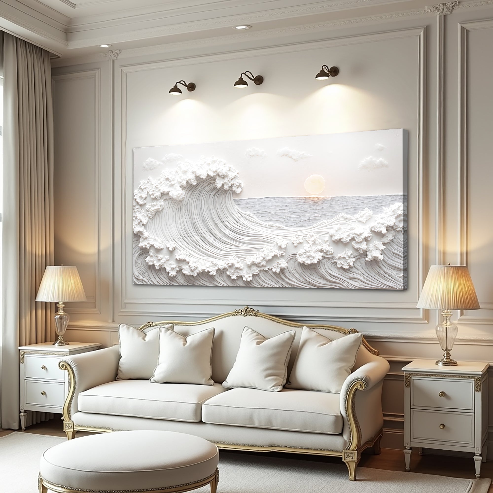 Ocean Waves Abstract Wall Art - Two & Gathered