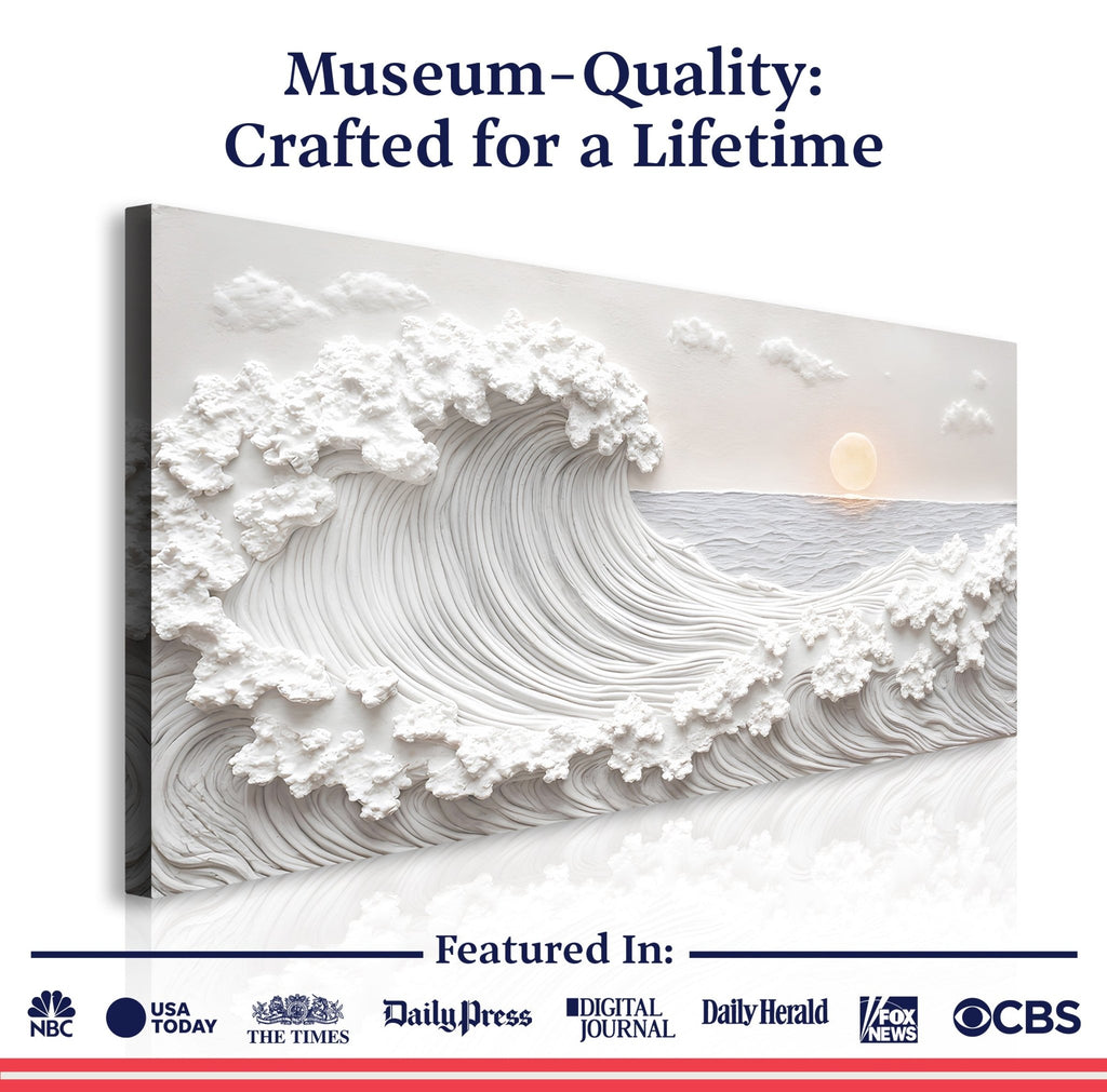 Ocean Waves Abstract Wall Art - Two & Gathered
