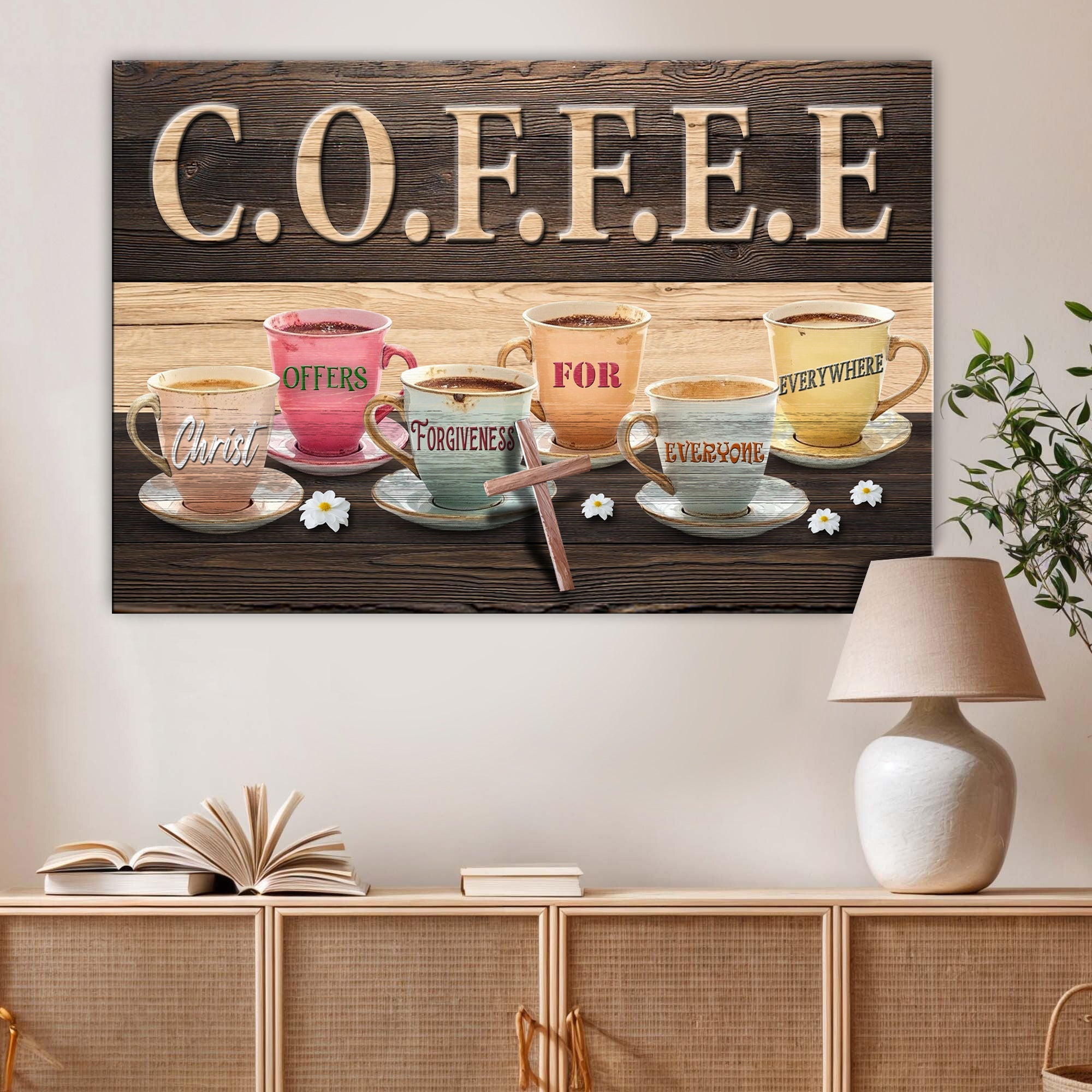 Our COFFEE Faith Sign II - Two & Gathered