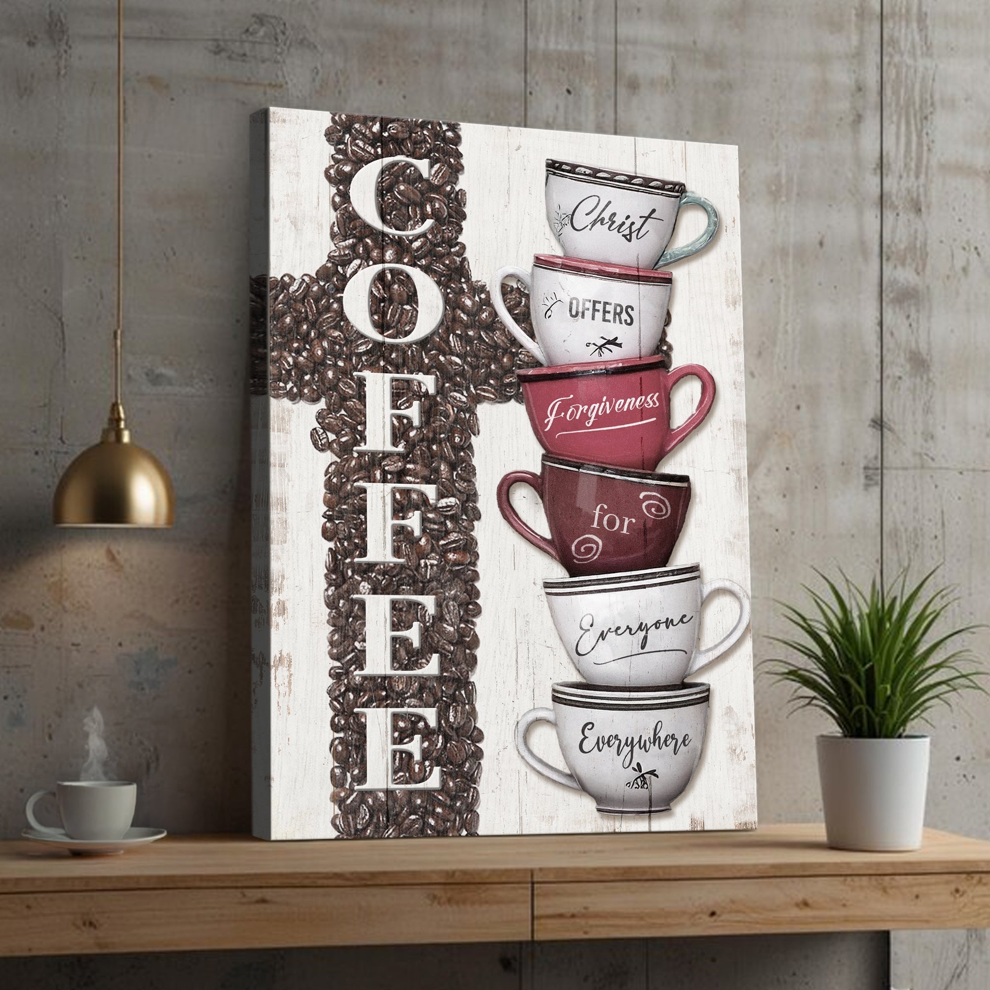 Our COFFEE Faith Sign IV - Two & Gathered