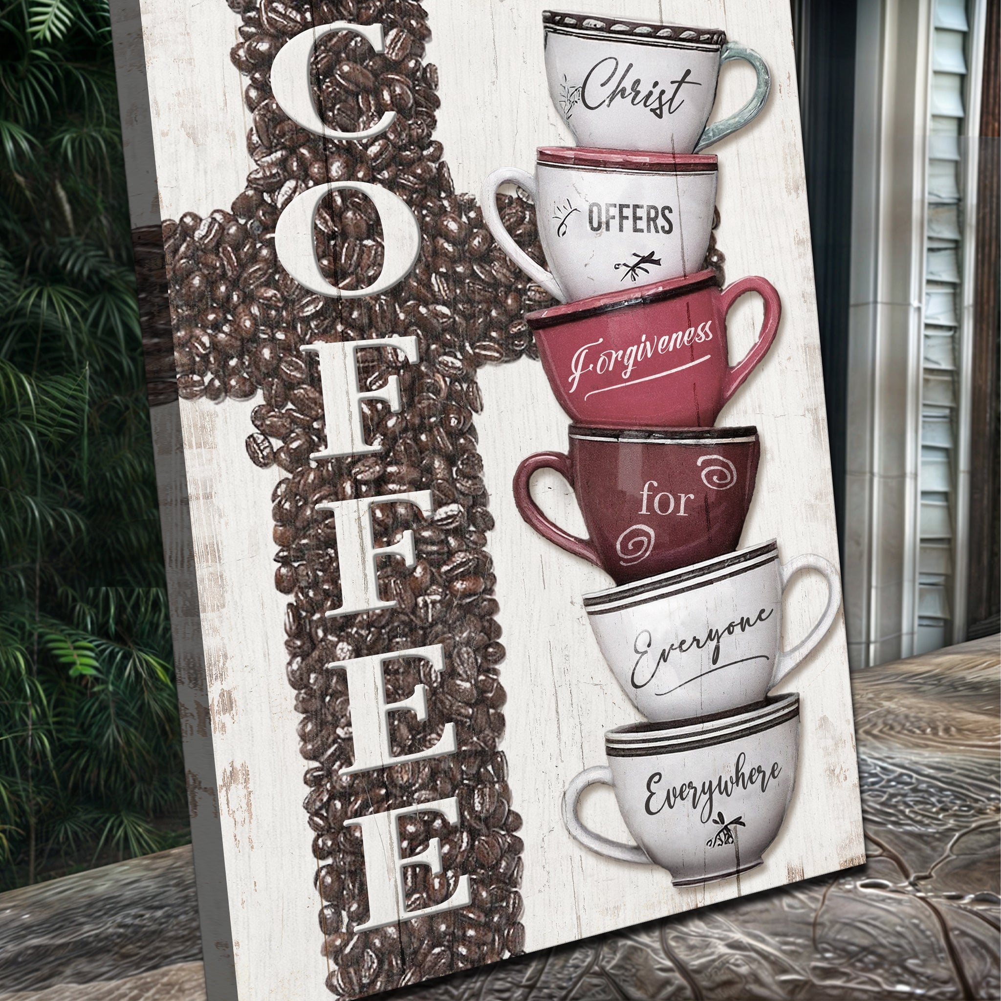 Our COFFEE Faith Sign IV - Two & Gathered