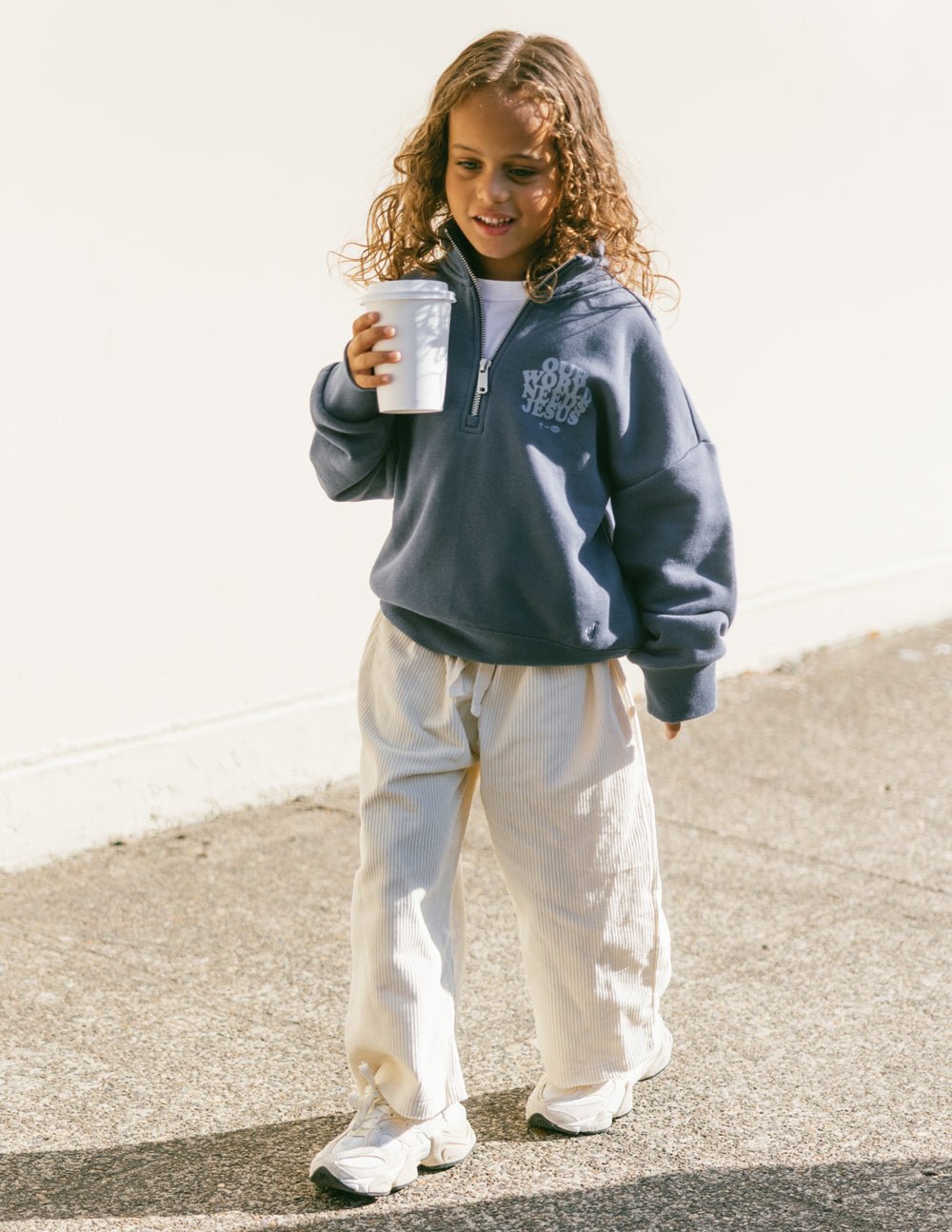 Our World Needs Jesus Kids Half - Zip - Two & Gathered