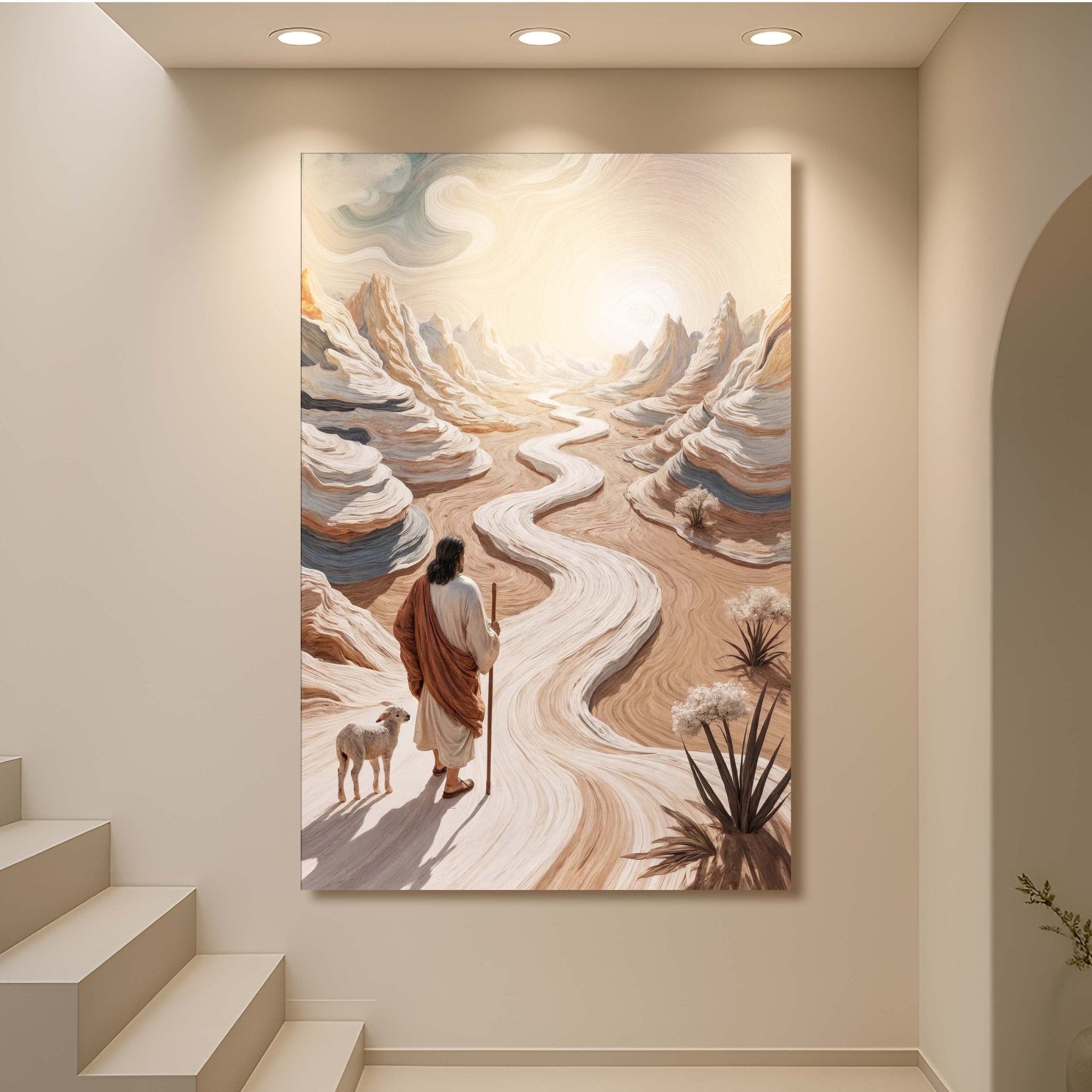 Parable Of The Lost Sheep Faith Wall Art III - Two & Gathered
