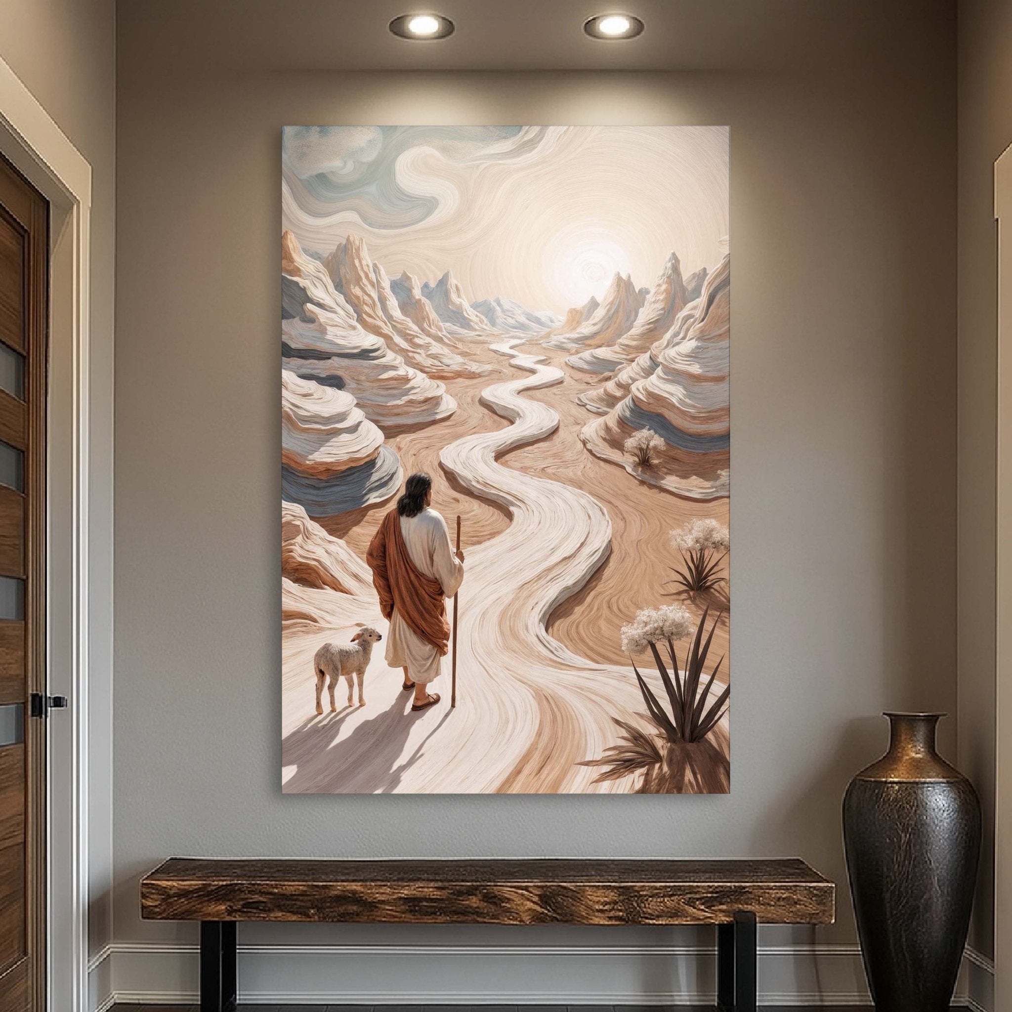 Parable Of The Lost Sheep Faith Wall Art III - Two & Gathered
