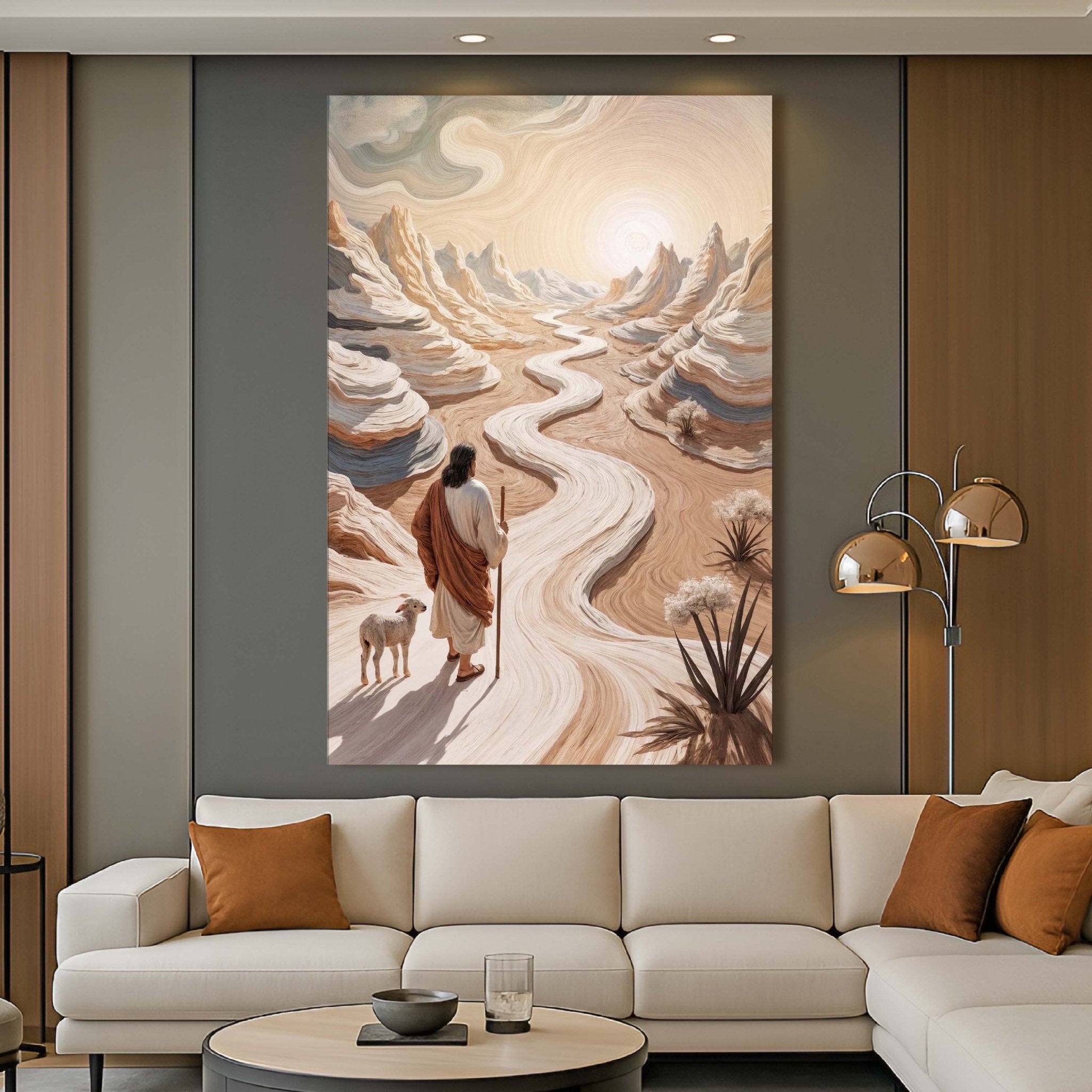 Parable Of The Lost Sheep Faith Wall Art III - Two & Gathered