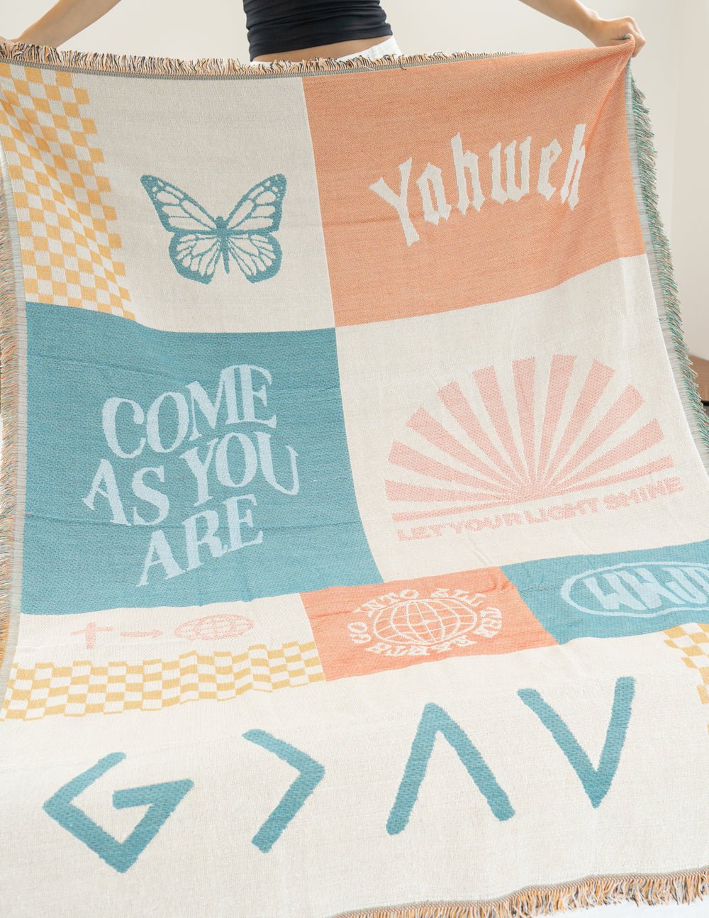 Patchwork Throw Blanket - Two & Gathered