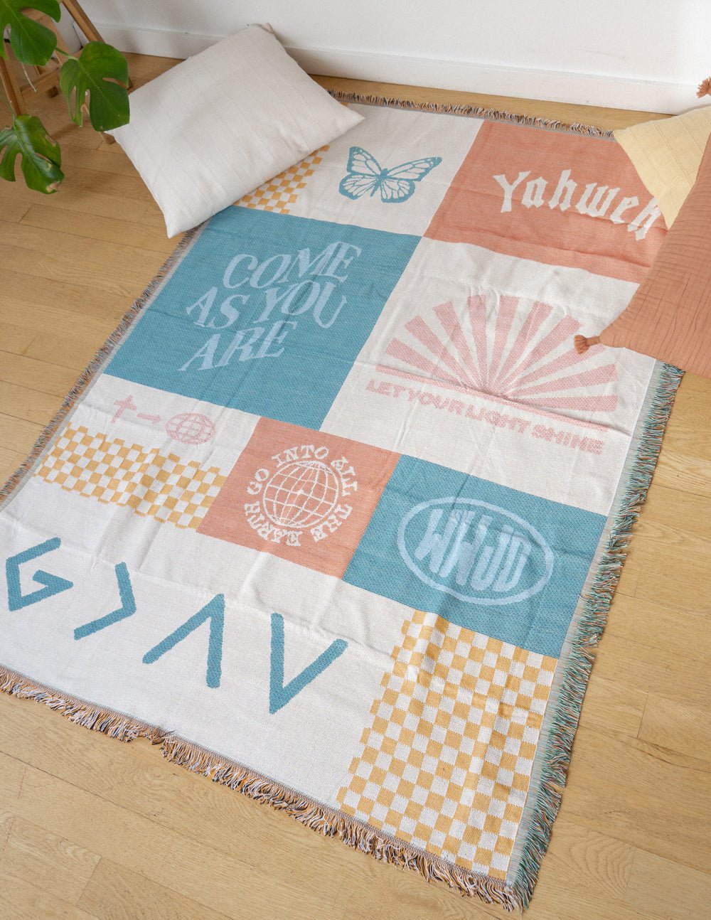 Patchwork Throw Blanket - Two & Gathered