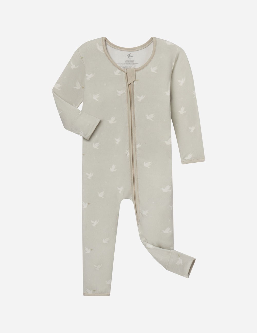 Peace Bamboo Convertible Footed Onesie - Two & Gathered