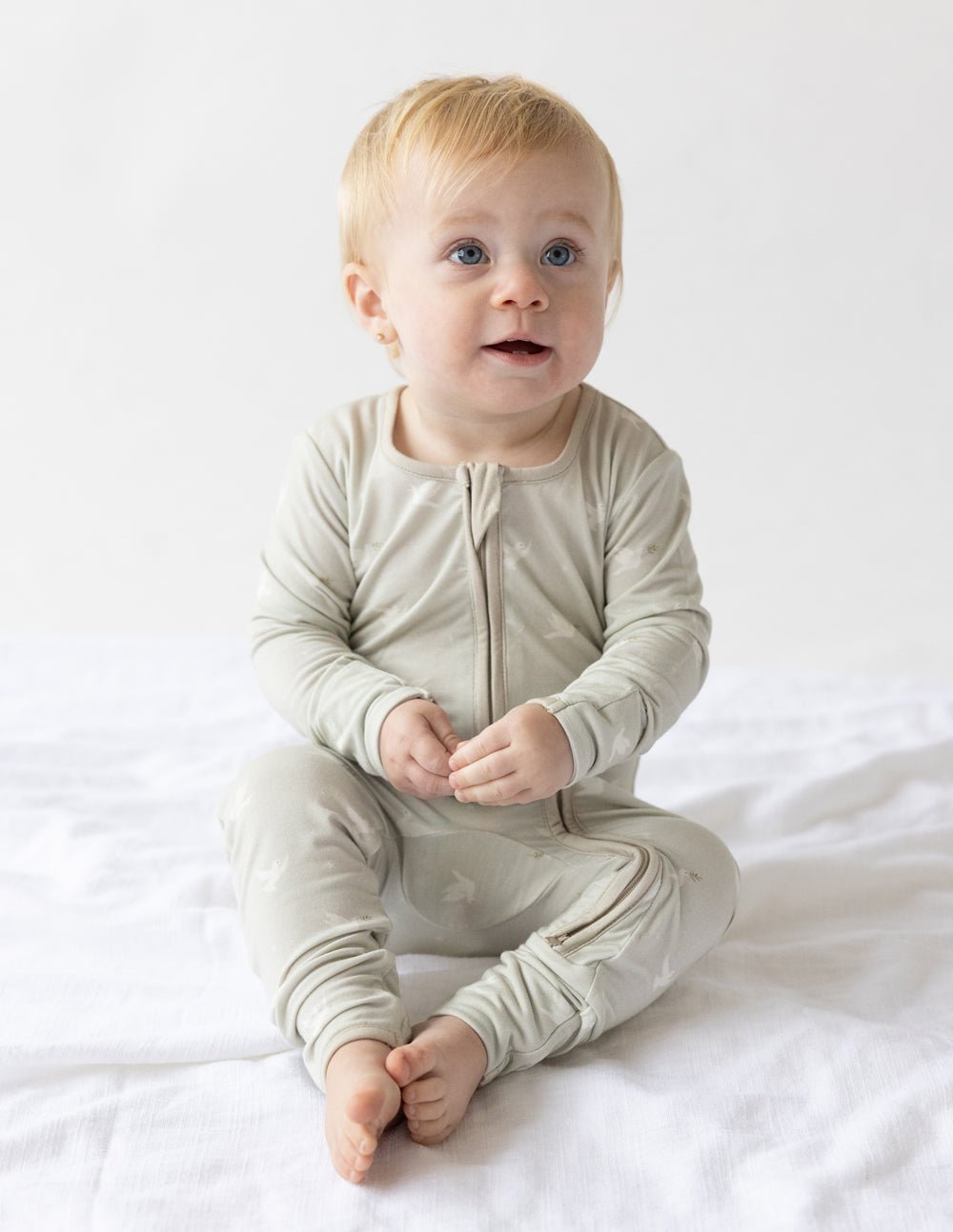Peace Bamboo Convertible Footed Onesie - Two & Gathered