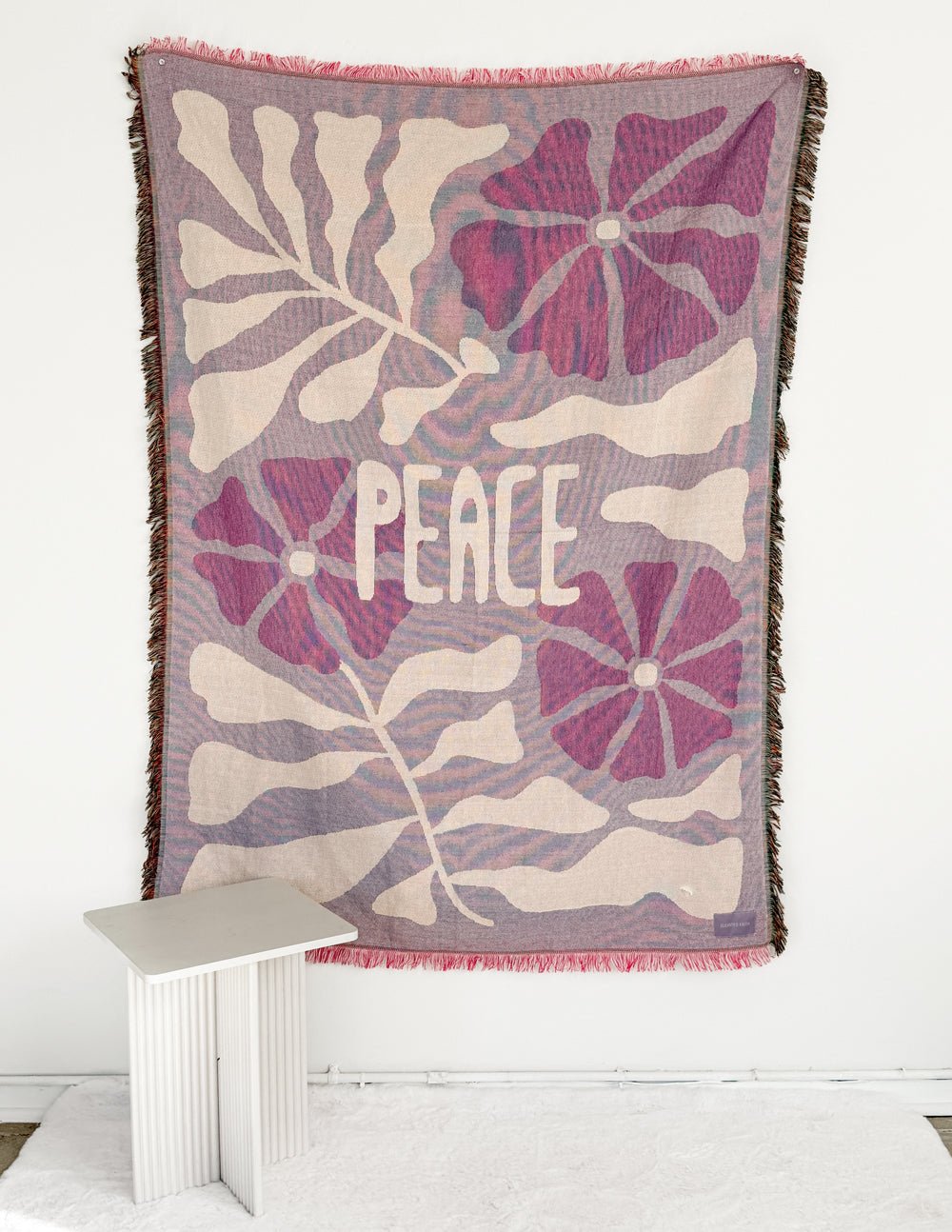 Peace Throw Blanket - Two & Gathered