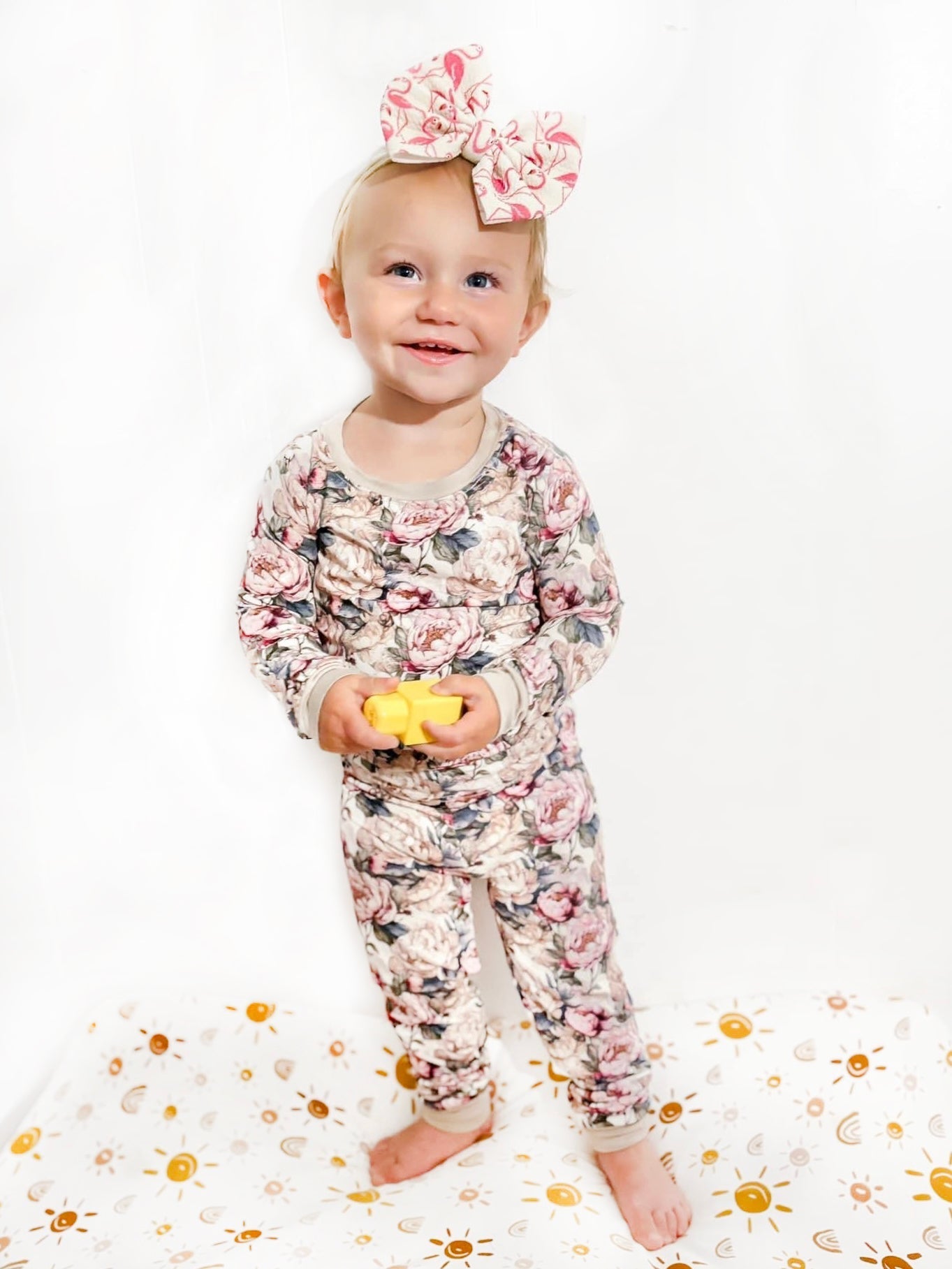 Perfect Peony Vintage Floral Bamboo Set - Two & Gathered
