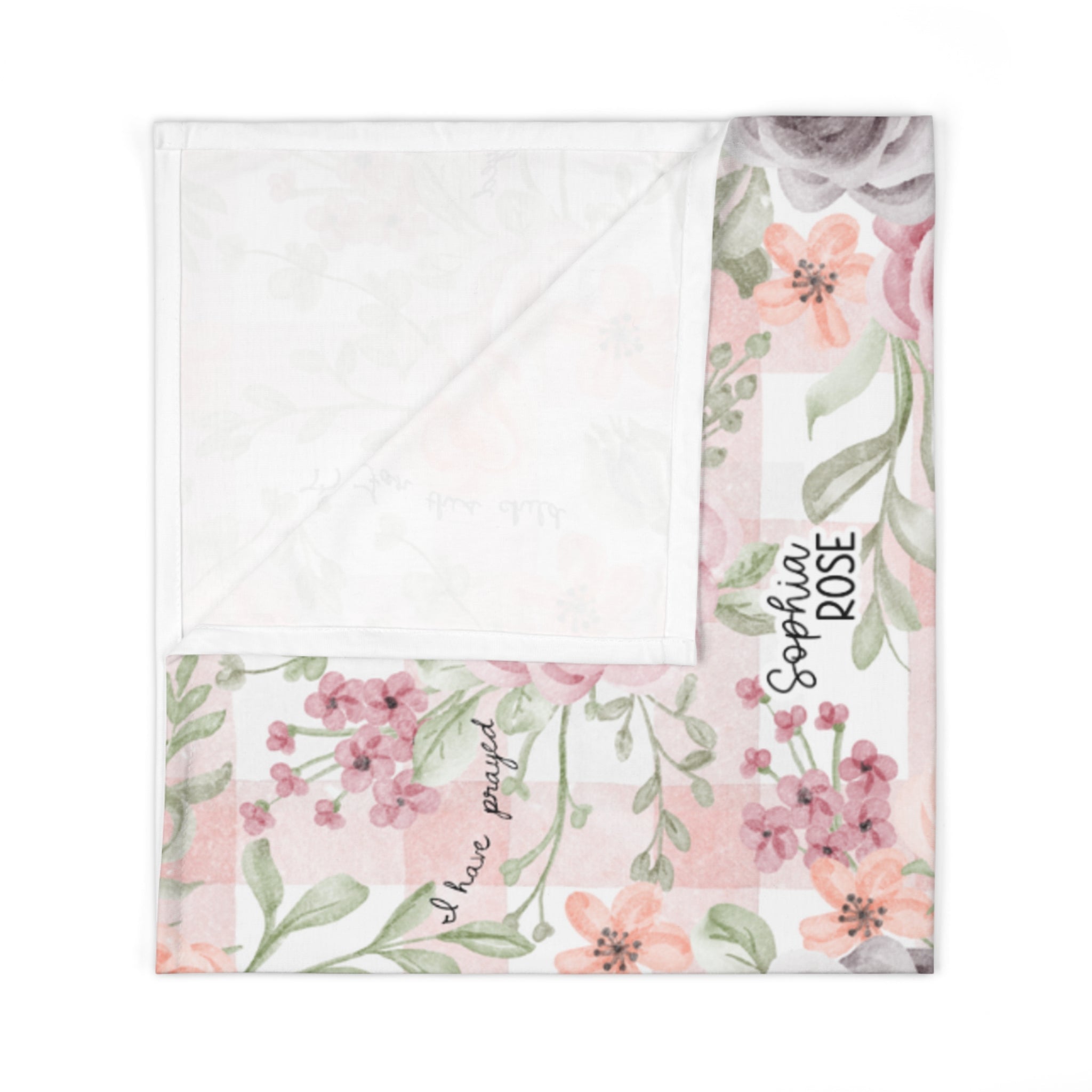 Personalized For This Child I Have Prayed Baby Swaddle Blanket - Two & Gathered