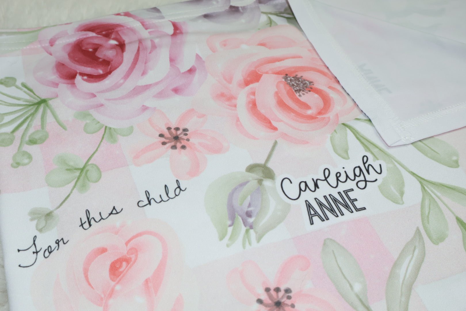 Personalized For This Child I Have Prayed Baby Swaddle Blanket - Two & Gathered