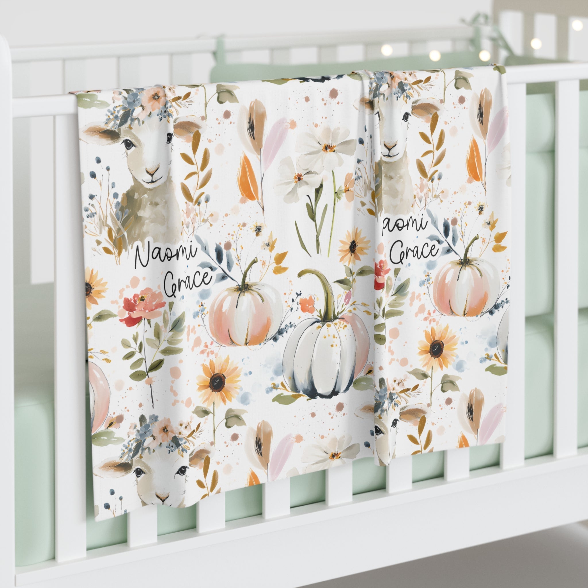 Personalized He Left the 99 To Find Me Baby Swaddle Blanket - Two & Gathered