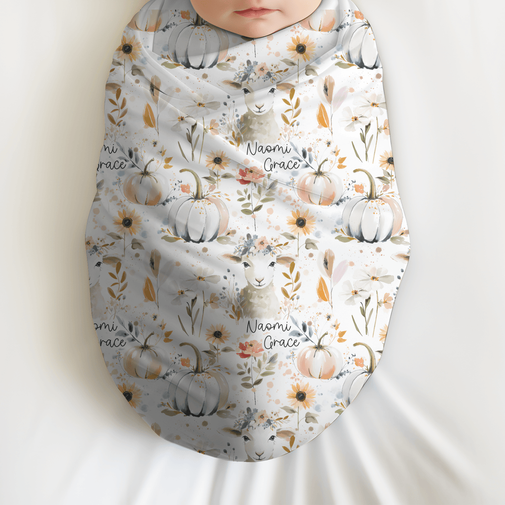 Personalized He Left the 99 To Find Me Baby Swaddle Blanket - Two & Gathered