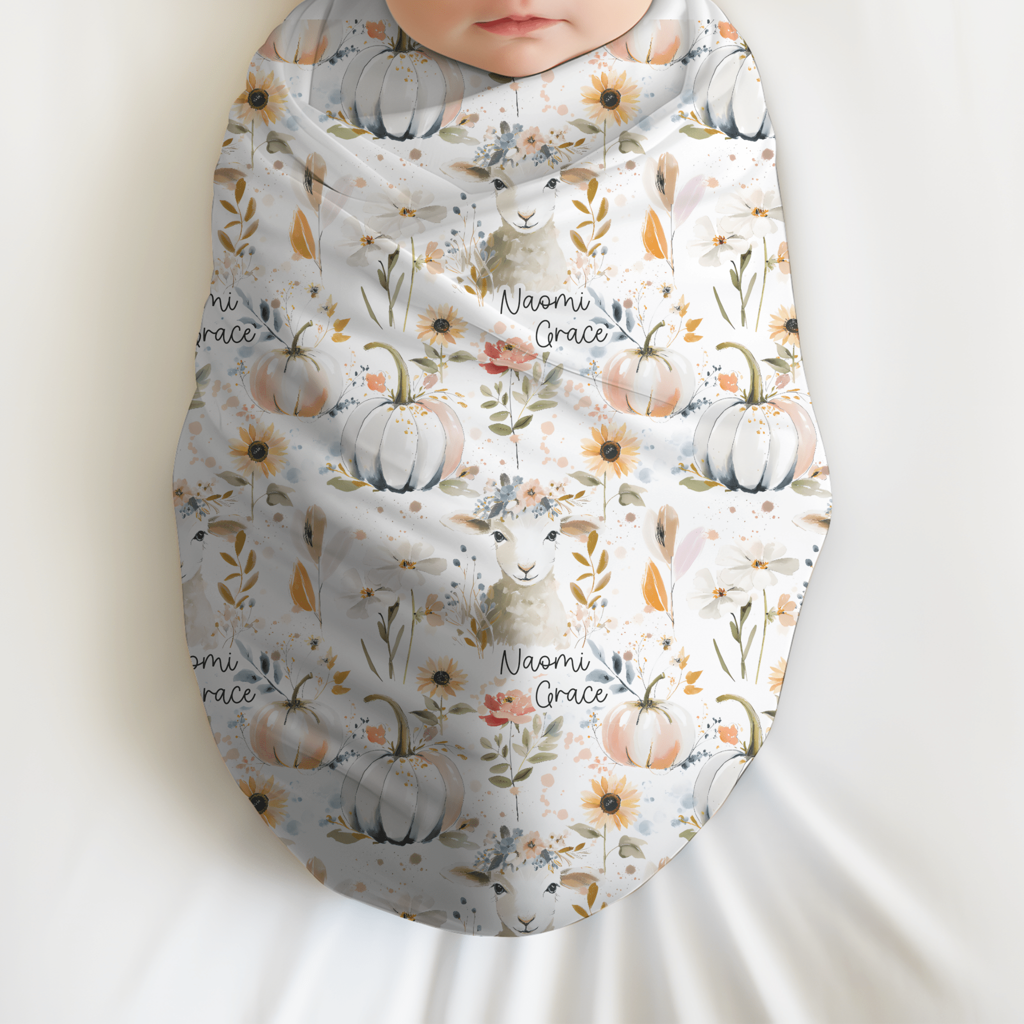 Personalized He Left the 99 To Find Me Baby Swaddle Blanket - Two & Gathered