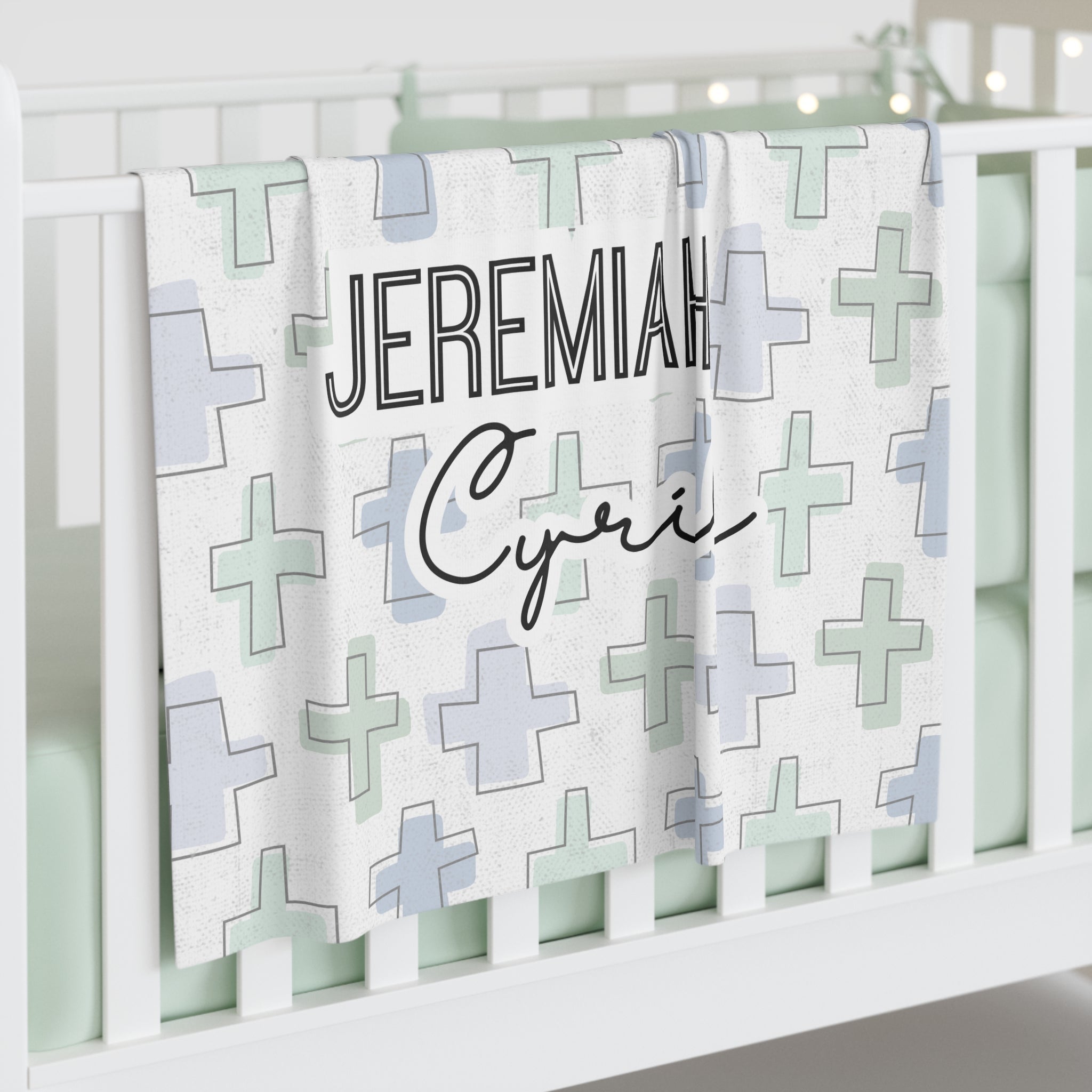 Personalized Rooted in Faith Minky Blanket - Two & Gathered