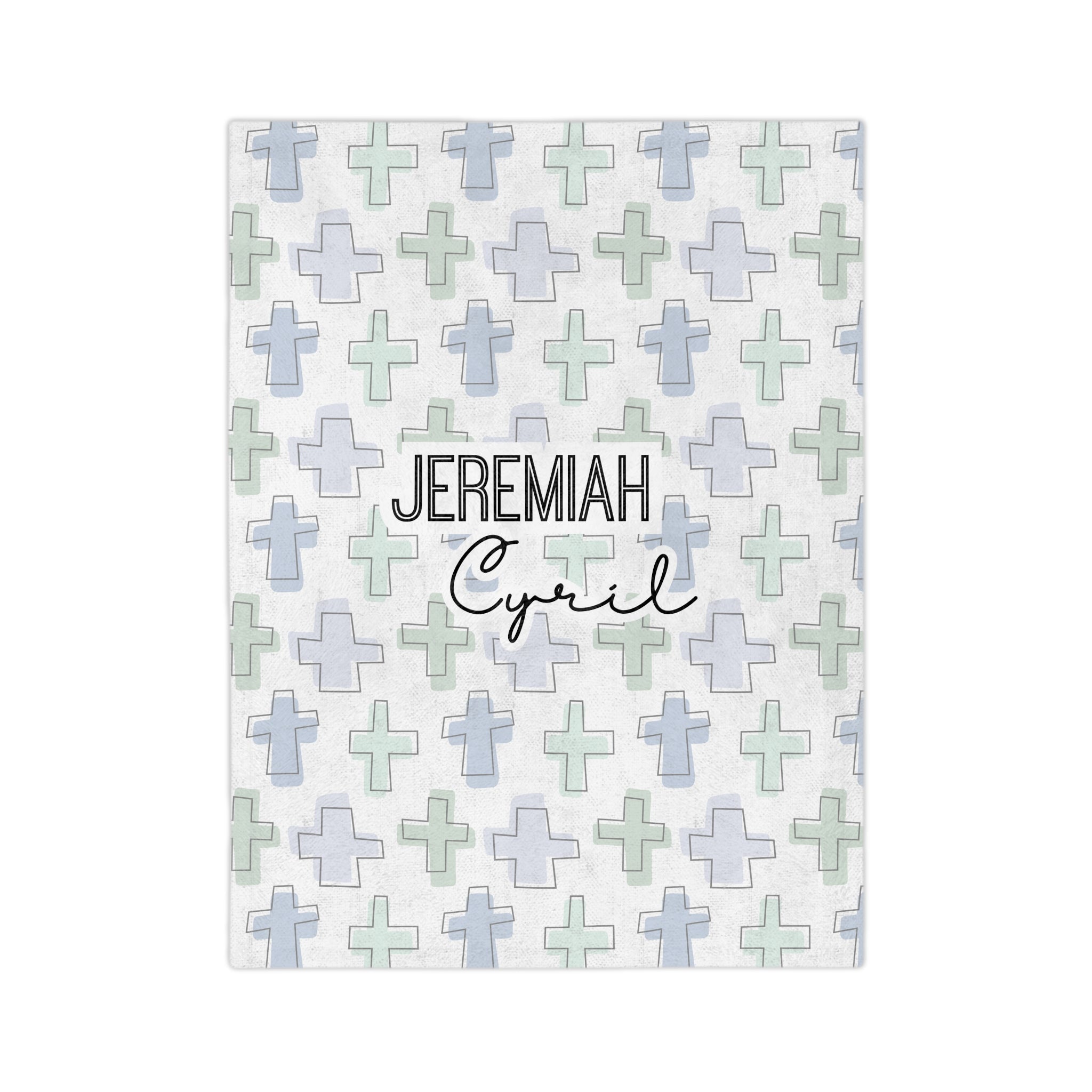 Personalized Rooted in Faith Minky Blanket - Two & Gathered