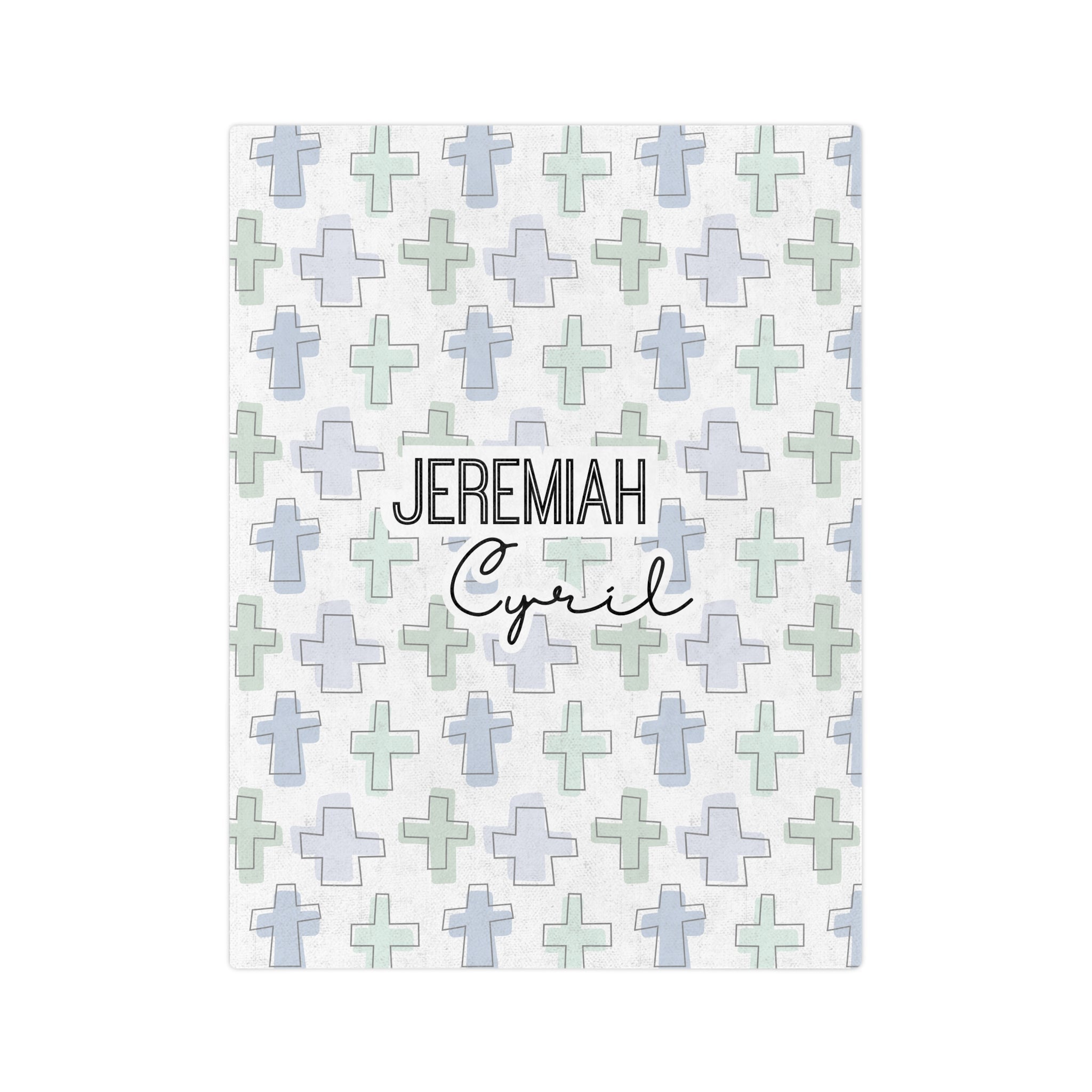 Personalized Rooted in Faith Minky Blanket - Two & Gathered