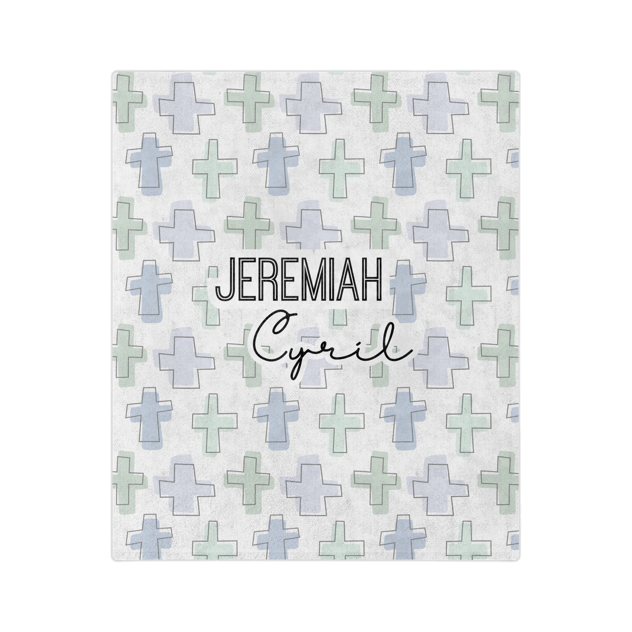 Personalized Rooted in Faith Minky Blanket - Two & Gathered
