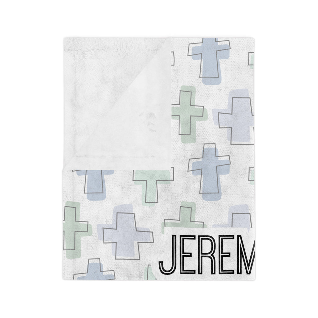Personalized Rooted in Faith Minky Blanket - Two & Gathered