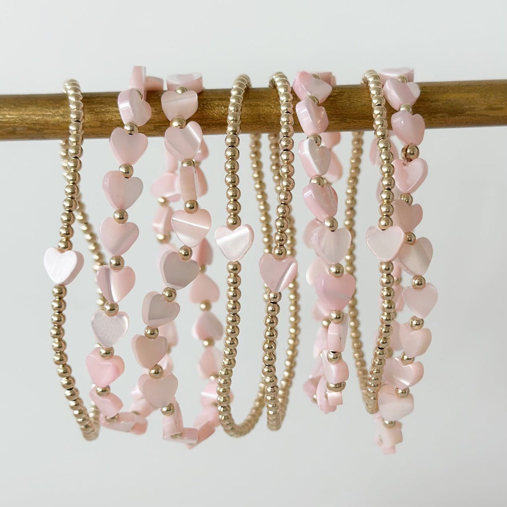 Pippa Sweet Pink Bracelets - Two & Gathered
