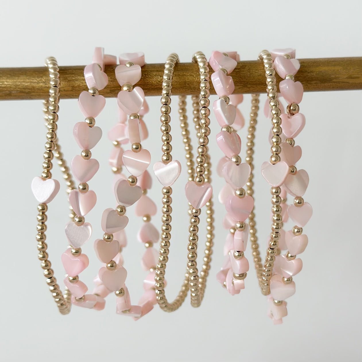 Pippa Sweet Pink Bracelets - Two & Gathered