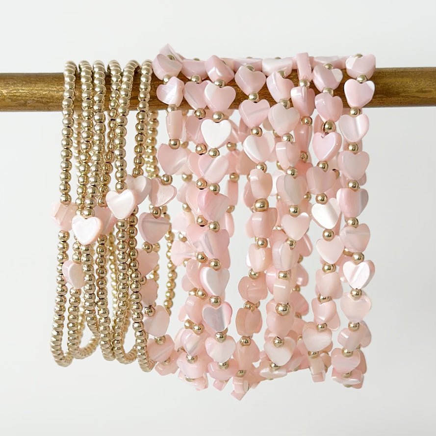 Pippa Sweet Pink Bracelets - Two & Gathered