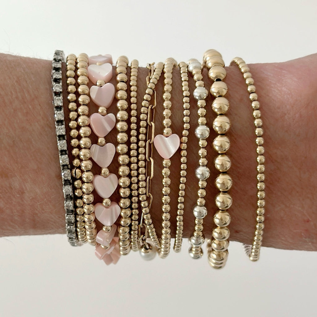 Pippa Sweet Pink Bracelets - Two & Gathered