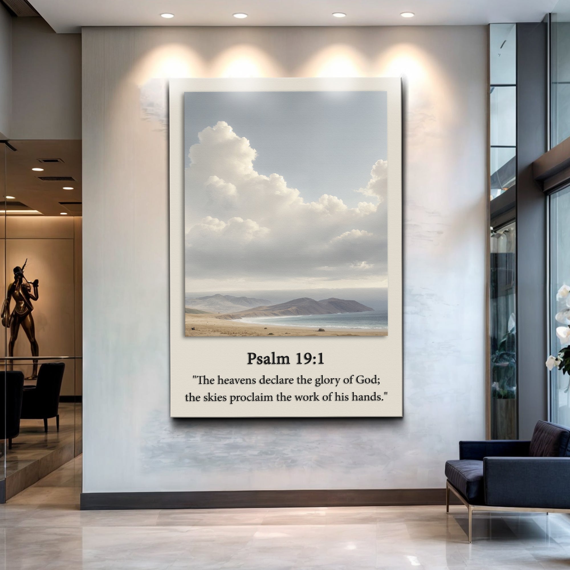 Psalm 19:1 - The Heavens Declare The Glory of God Faith Sign - Two & Gathered