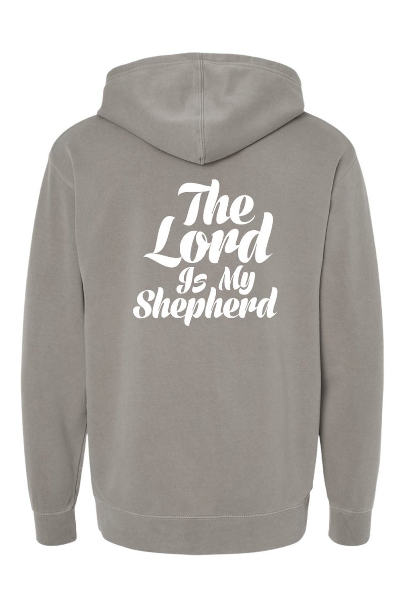 Psalm 23:1 Unisex Pigment - Dyed Hoodie Sweatshirt - Two & Gathered
