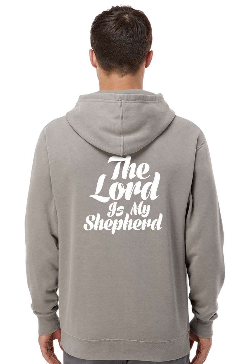 Psalm 23:1 Unisex Pigment - Dyed Hoodie Sweatshirt - Two & Gathered