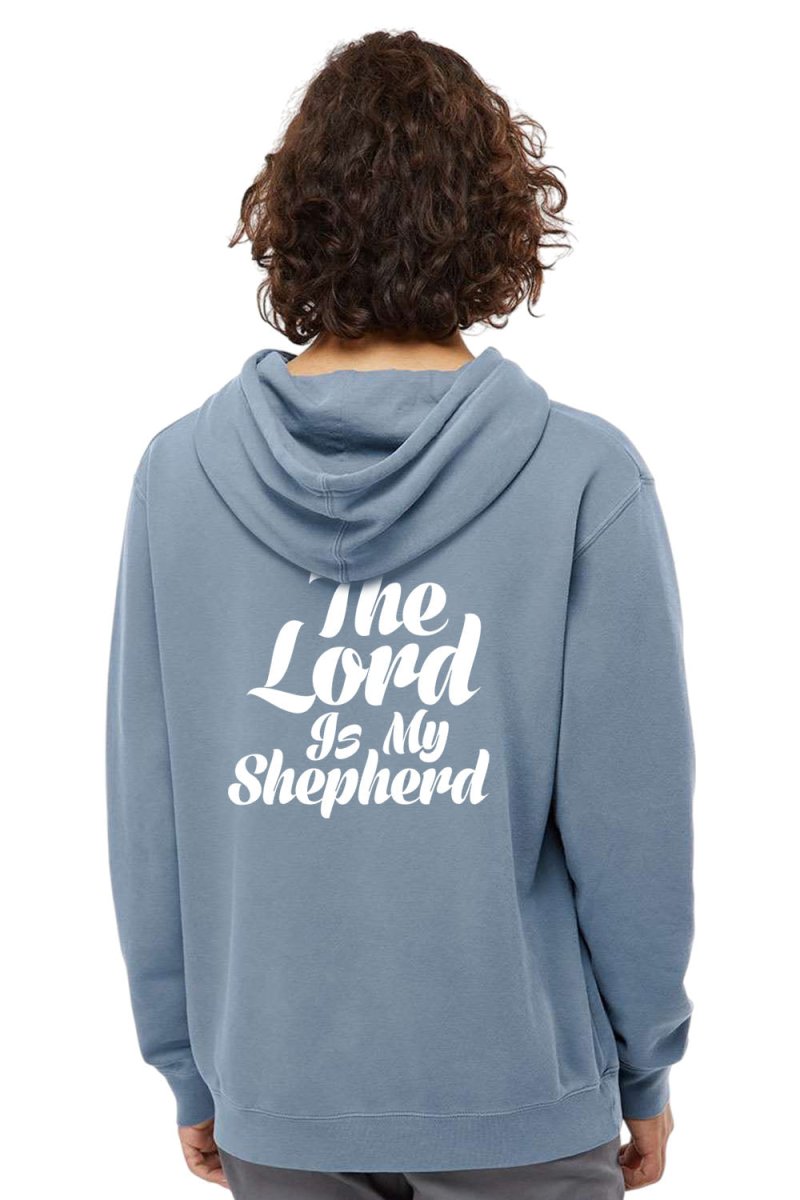 Psalm 23:1 Unisex Pigment - Dyed Hoodie Sweatshirt - Two & Gathered